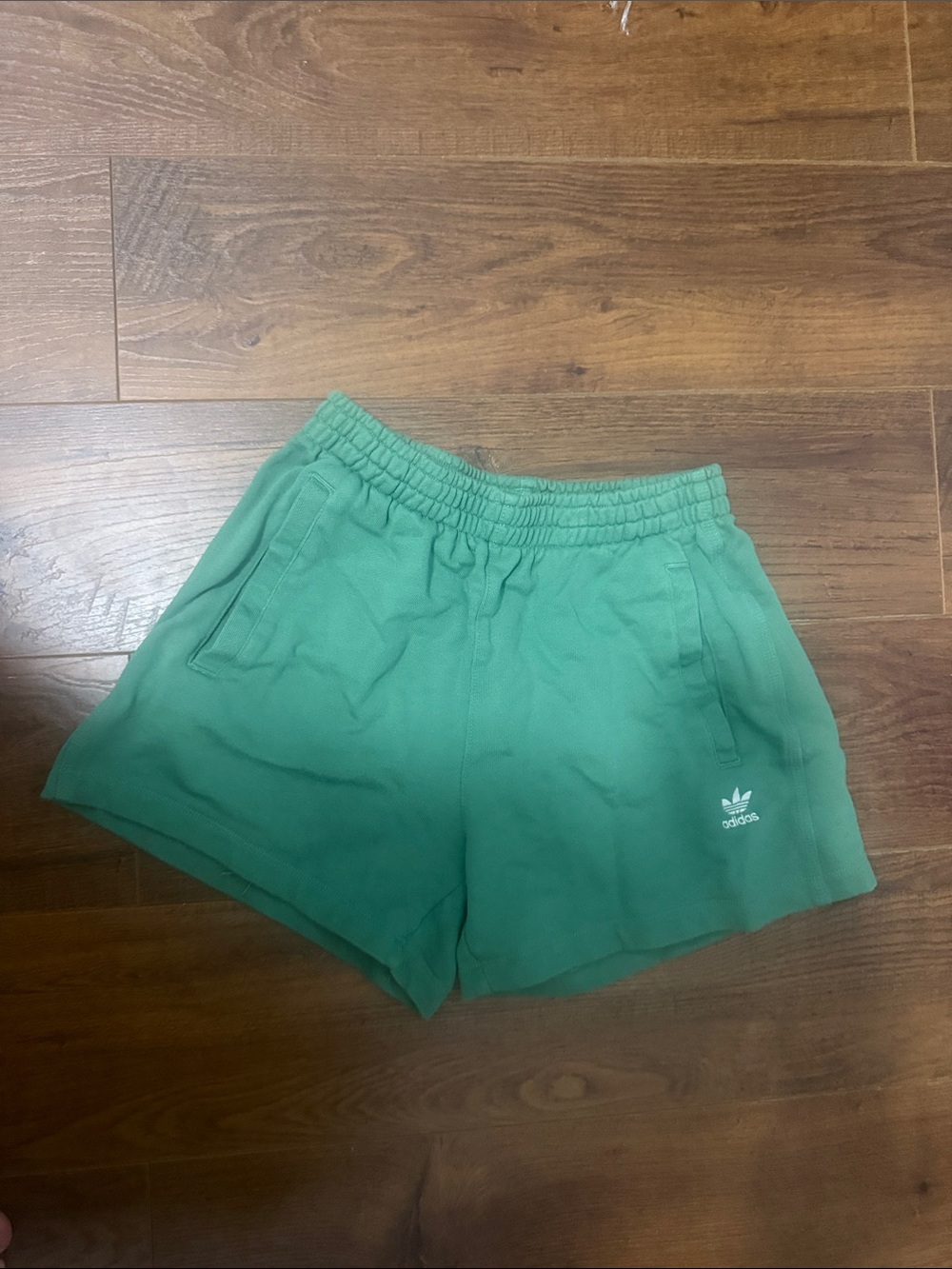 adidas Women’s Mint Green Trefoil Athletic Shorts